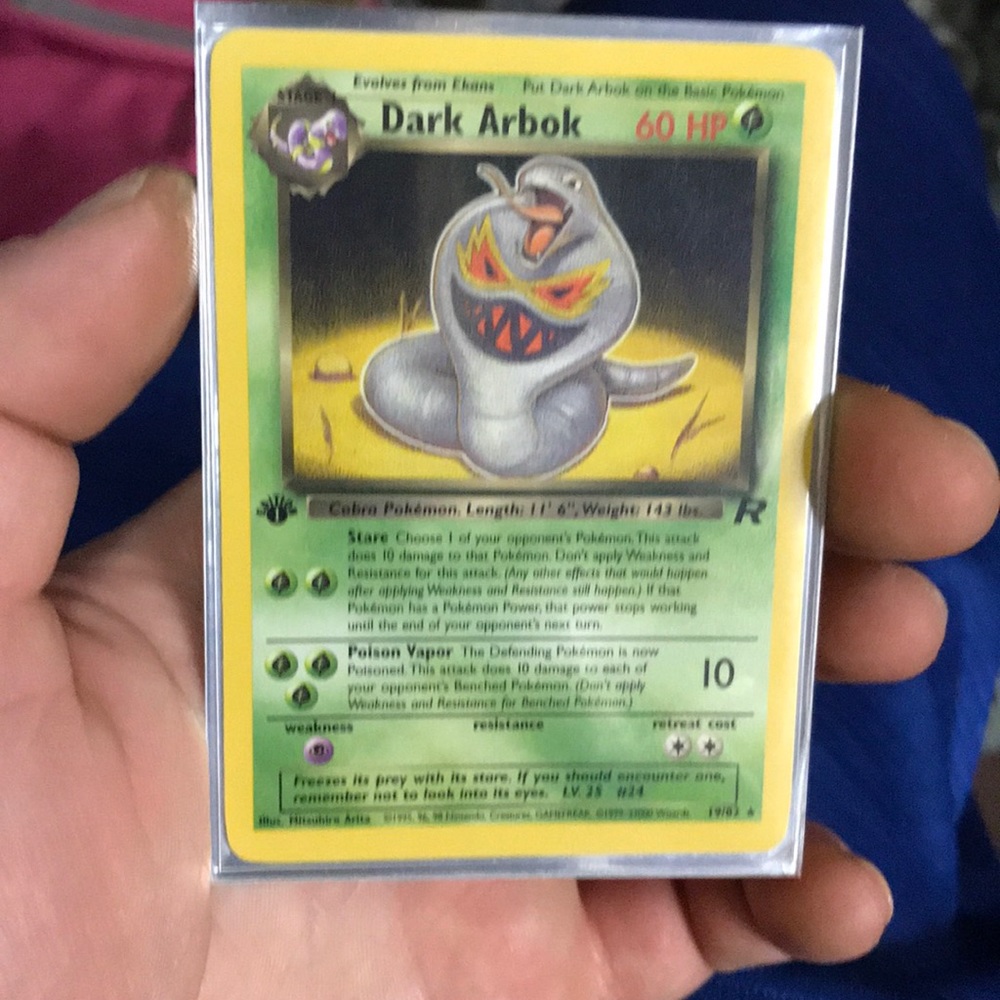 First edition dark Arbok